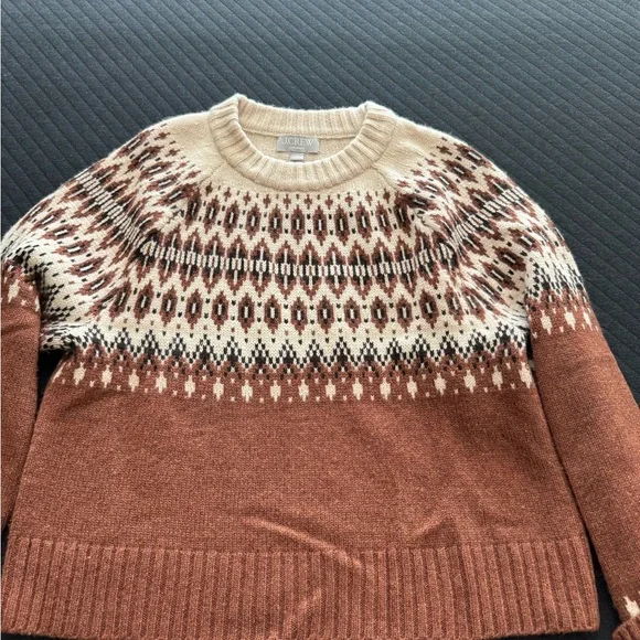 J Crew Fair Isle 100% cashmere sweater size small - Picture 4 of 4